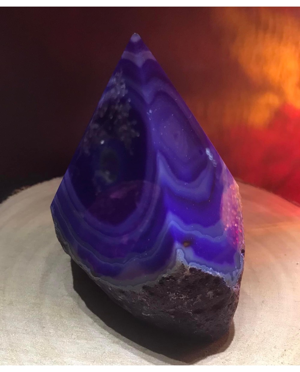 Rough Purple Agate Point, One Of A Kind