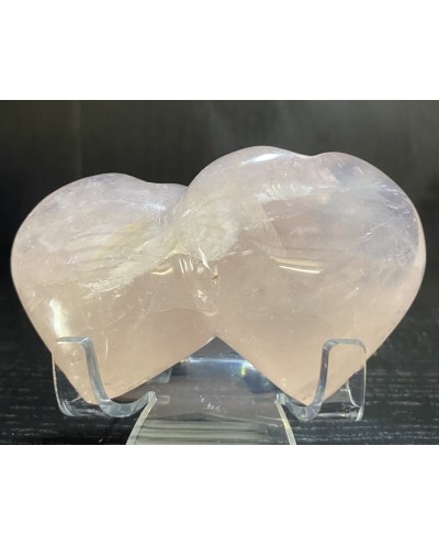 Rose Quartz Love Hearts